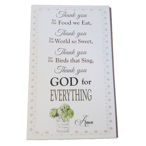 C&F Wooden Thank You For The Food (Grace) Quote Plaque C&F Wooden Thank You For The Food (Grace) Quote Plaque
