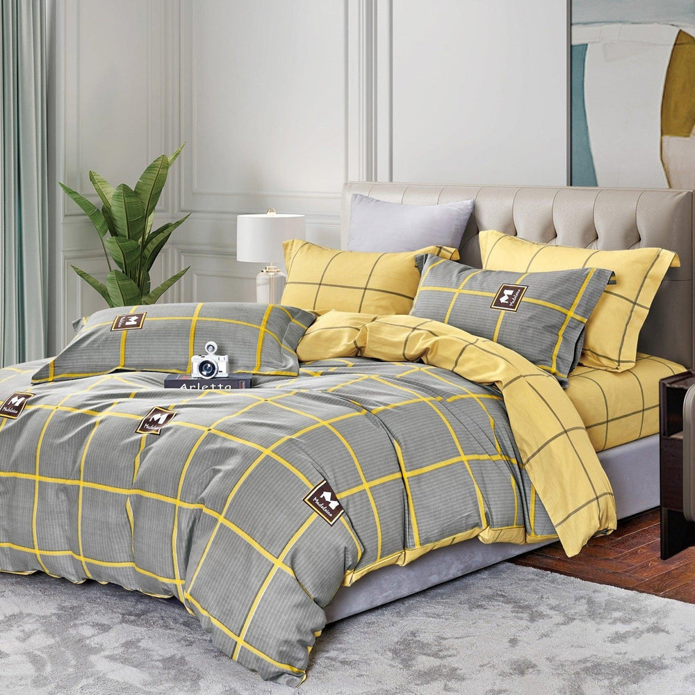 iSleep Oxford Series 100% Pure Cotton Fitted Sheet Set (Various Designs) - Kids Haven