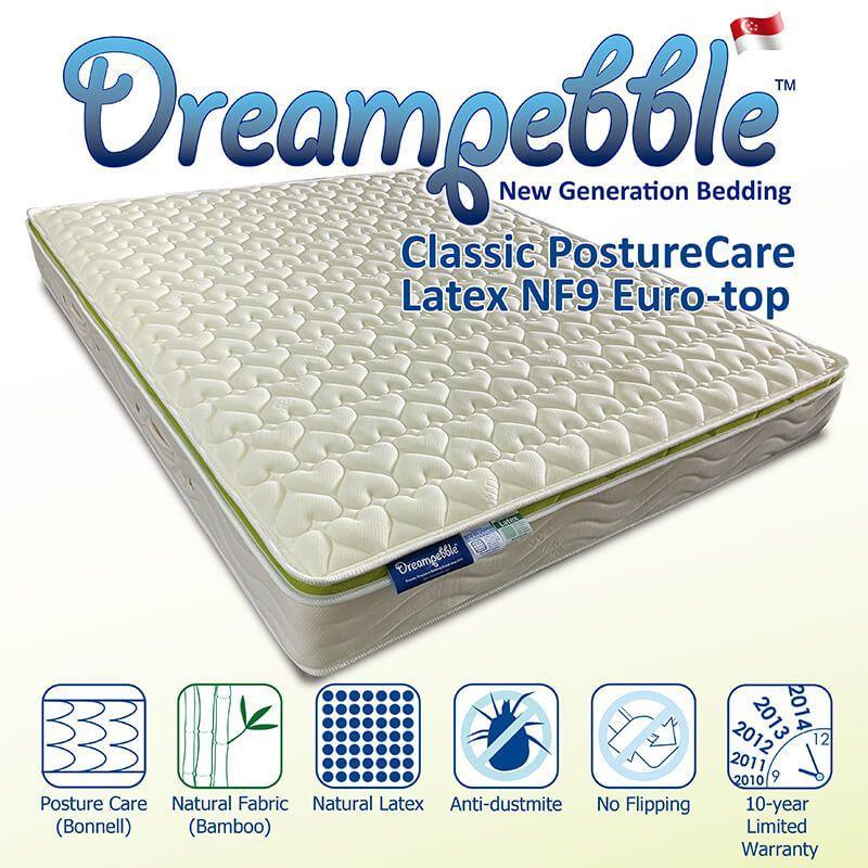 Dreampebble Classic PostureCare Latex NF9 Euro-top Mattress - Kids Haven