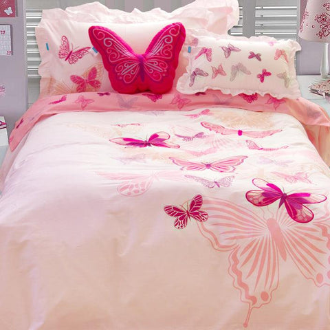 Snuggle Princess Butterfly Bedsheet Set - Kids Haven Snuggle Princess Butterfly Bedsheet Set - Kids Haven