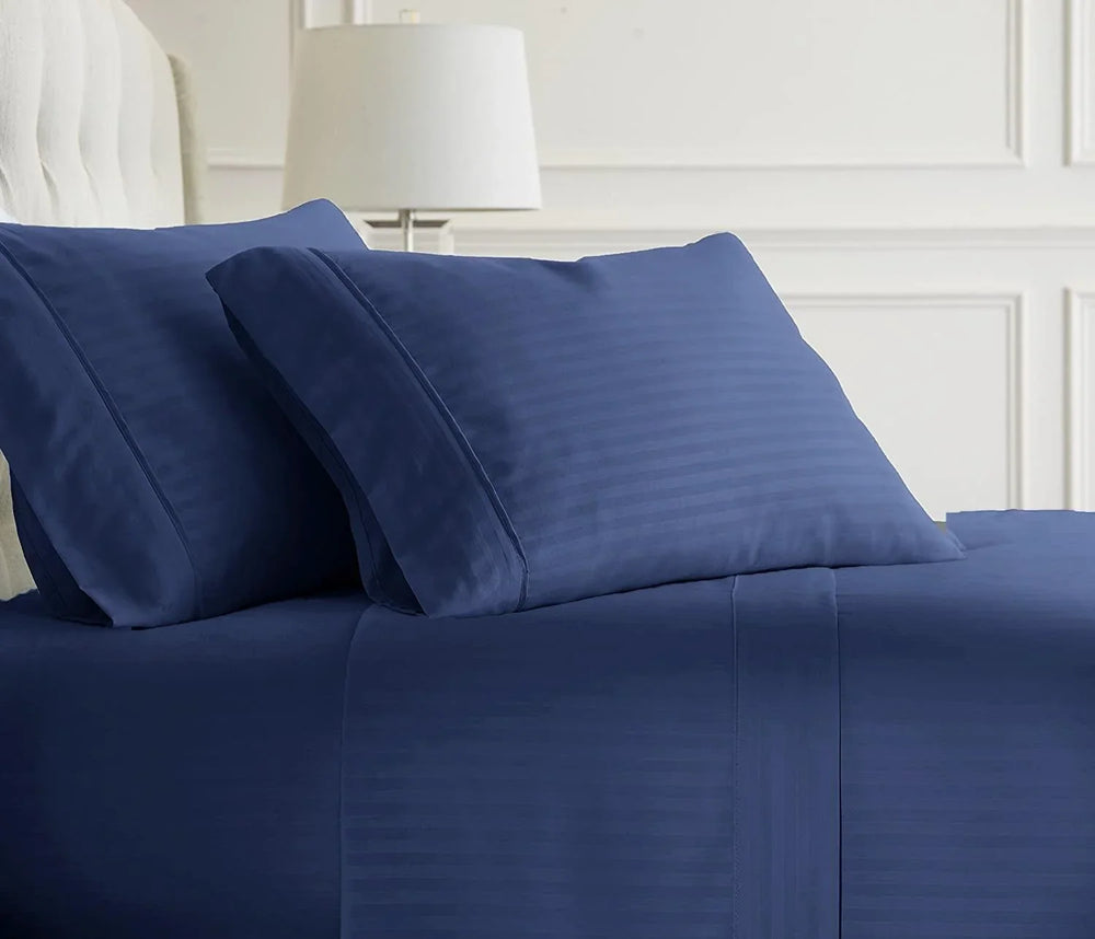 iSleep Solid Soft Strips Fitted Sheet Set (Various Colors) - Kids Haven