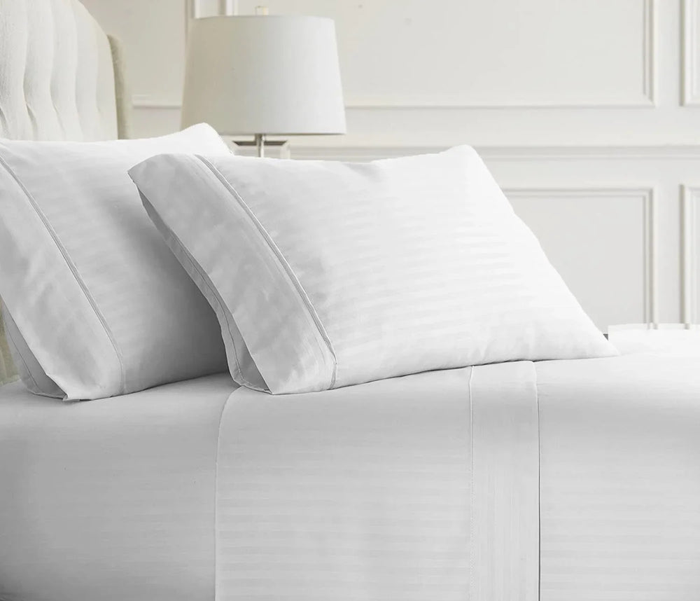 iSleep Solid Soft Strips Fitted Sheet Set (Various Colors) - Kids Haven