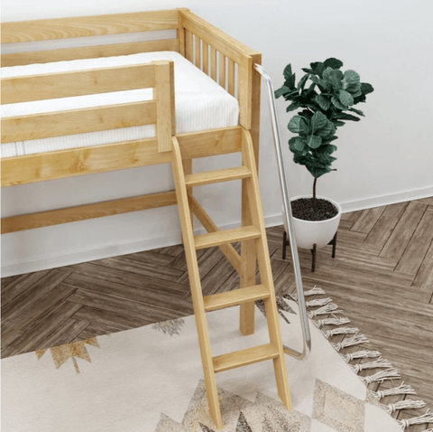 Maxtrix Mid Loft w Front Slide (Ladder or Staircase) - fabric options - Kids Haven