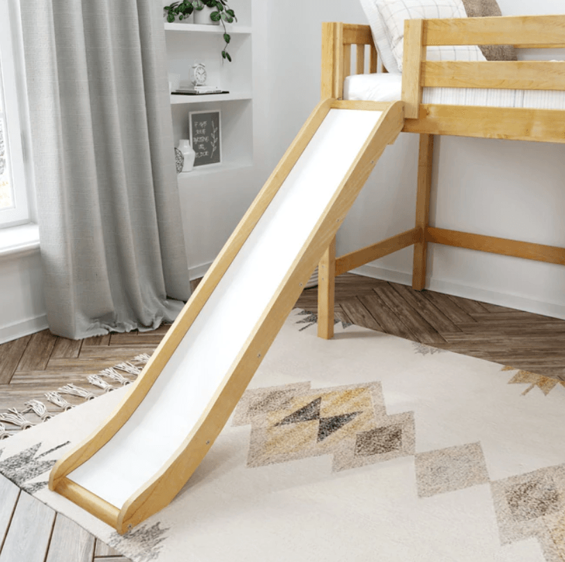 Maxtrix Mid Loft w Front Slide (Ladder or Staircase) - fabric options - Kids Haven Maxtrix Mid Loft w Front Slide (Ladder or Staircase) - fabric options - Kids Haven