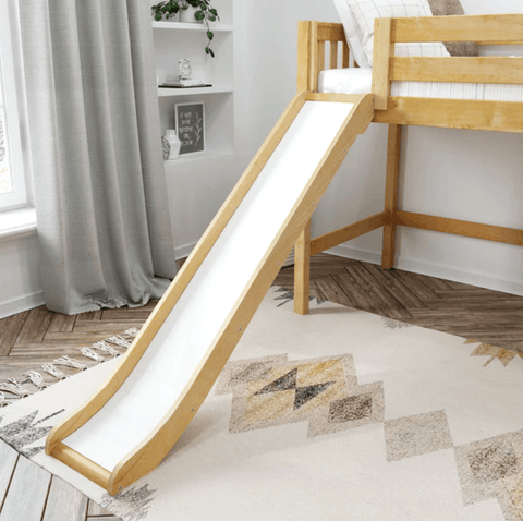 Maxtrix Mid Loft w Front Slide (Ladder or Staircase) - fabric options - Kids Haven