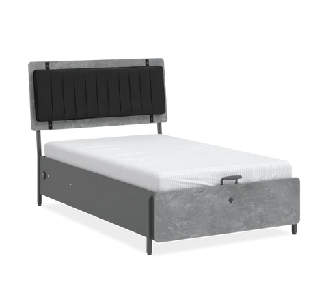 Cilek Space Gray Storage Bed (100X200 Cm Or 120X200 Cm) - Kids Haven