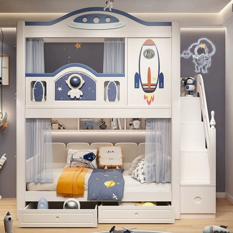 B.Design Spaceship Full Height Bunk Bed (Customizable)