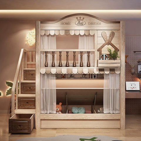 Nukhome Little Rabbit House Bunk Bed (M508)