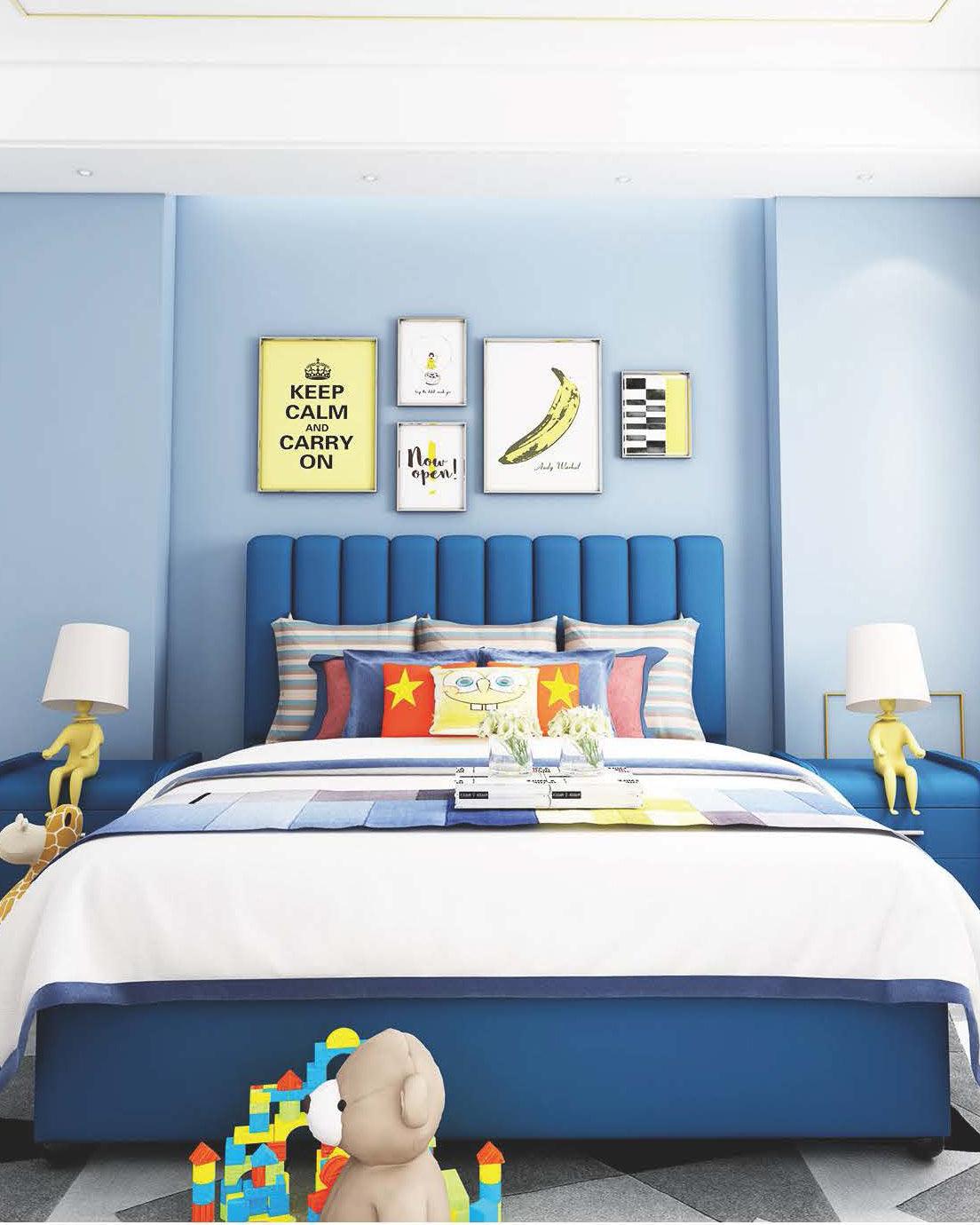 HB Rooms Stripe Bed (#816) - Kids Haven