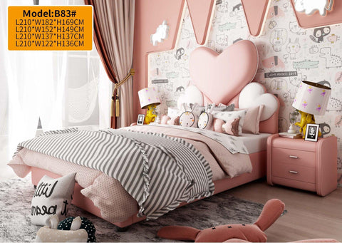 HB Rooms Lovely Heart Bed (#805) - Kids Haven