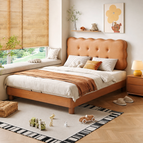HB Rooms Caramel Wave Bed