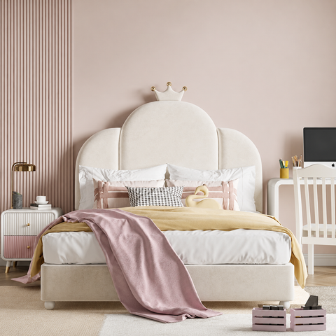 HB Rooms Ivory Crown Bed