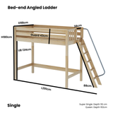 Maxtrix Kids Basic High Loft (Ladder or Staircase)