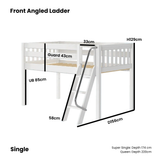 Maxtrix Kids Basic Low Loft (Ladder or Staircase)