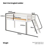 Maxtrix Kids Basic Low Loft (Ladder or Staircase)
