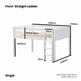Maxtrix Kids Basic Low Loft (Ladder or Staircase)