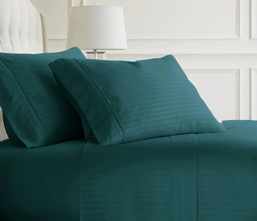 iSleep Solid Soft Strips Fitted Sheet Set (Various Colors) - Kids Haven