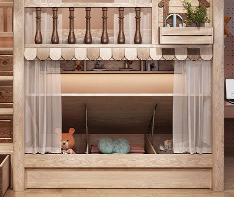 B.Design Little Rabbit House Full Height Bunk Bed (Customizable)