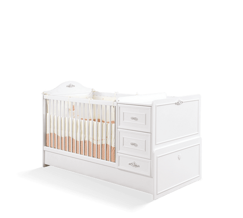 Cilek Romantica Convertible Baby Bed(75X160 Cm)