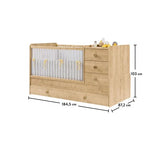 Cilek Mocha Sl Convertible Baby Bed (With Parent Bed) (80X180 Cm)