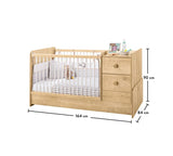 Cilek Mocha St Convertible Baby Bed(75X160 Cm)