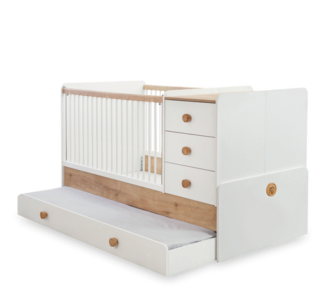 Cilek Natura Baby Sl Convertible Baby Bed (With Parent Bed) (80X180 Cm) (NEW)