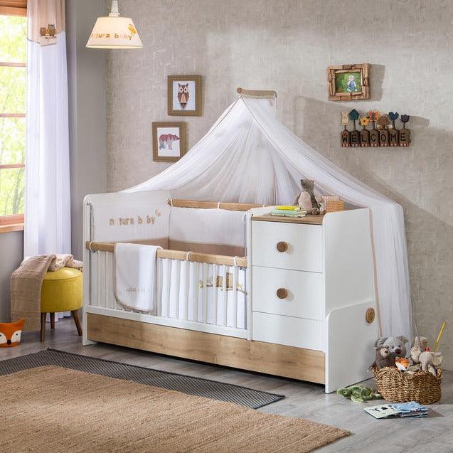 Cilek Natura Baby St Convertible Baby Bed (75X160 Cm) (NEW) - Kids Haven