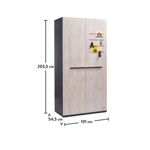 Cilek Trio 2 Doors Wardrobe