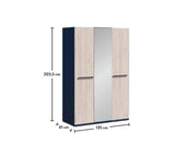 Cilek Trio 3 Doors Wardrobe - Kids Haven