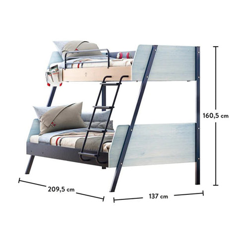 Cilek Trio Large Bunk Bed (90X200-120X200 Cm)