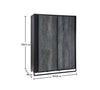 Cilek Dark Metal Sliding Wardrobe - Kids Haven