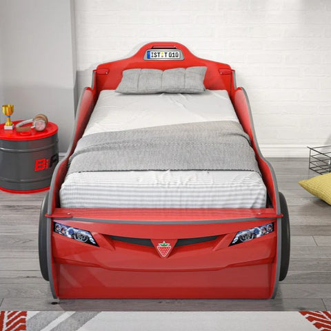 Cilek Race Cup Coupe Car Bed with Friend Bed (90x190 - 90x180cm)