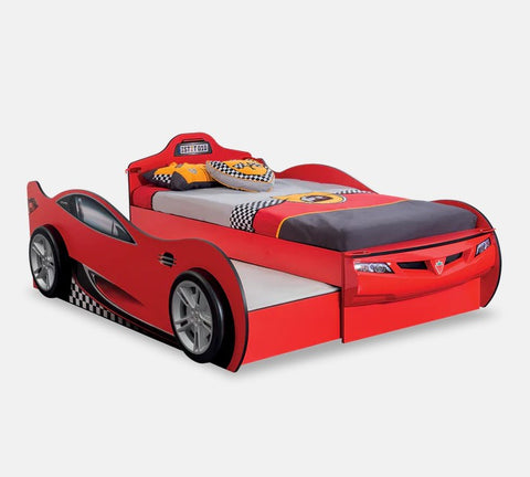 Cilek Race Cup Coupe Car Bed with Friend Bed (90x190 - 90x180cm)
