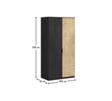 Cilek Black 2 Doors Wardrobe - Kids Haven
