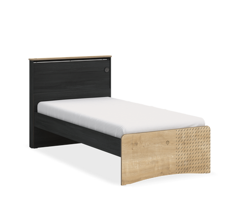 Cilek Black Bed Plain Headboard(100X200 Cm Or 120X200 Cm)