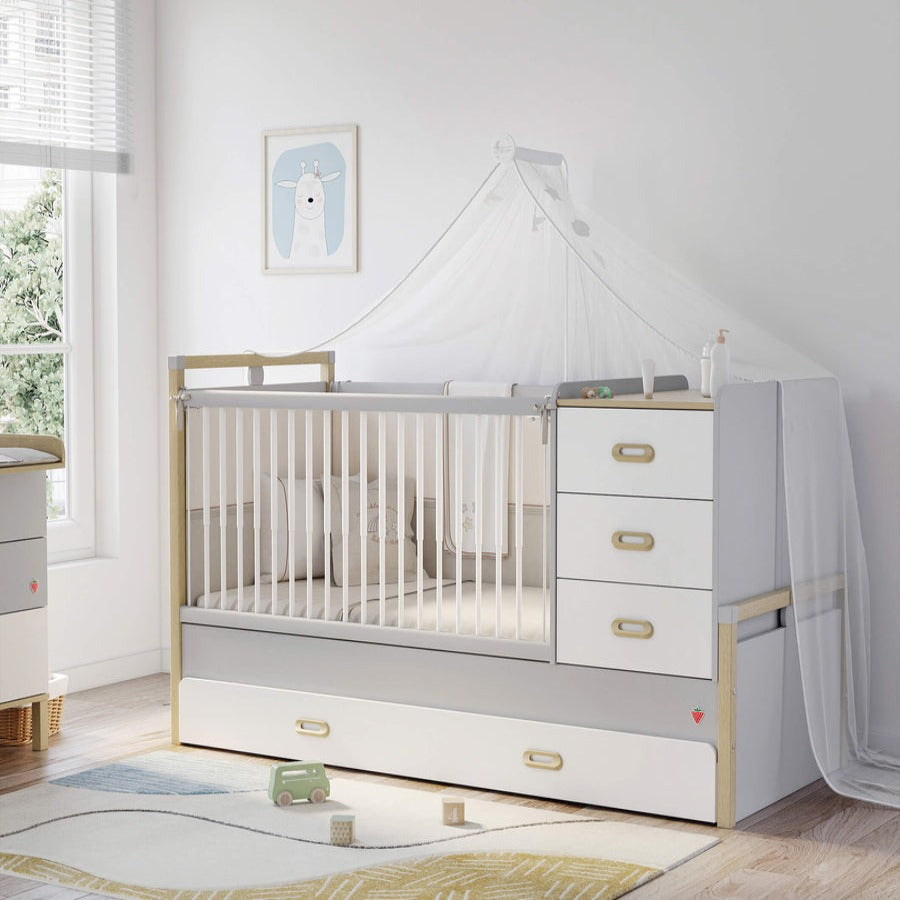 Cilek Mino Baby Convertible Baby Bed (80x180 cm) (Display Unit)