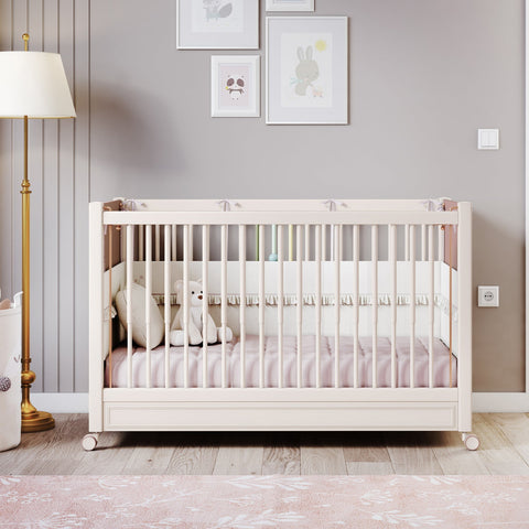 Cilek Baby Elegance Bed with Wheels (60x120 cm)