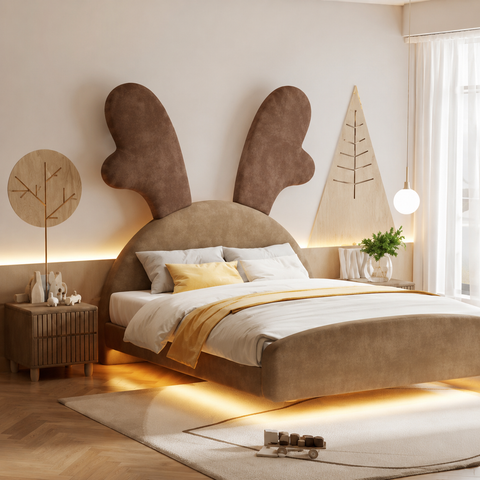 HB Rooms Antler Glow Bed
