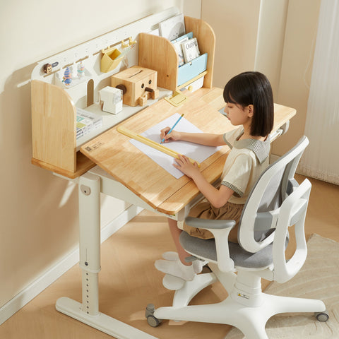 FLEK Medium/Large Ergo Study Desk Bundle (JQ4.3)