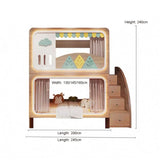 Nukhome Brown Mountain Bunk Bed (505-1)