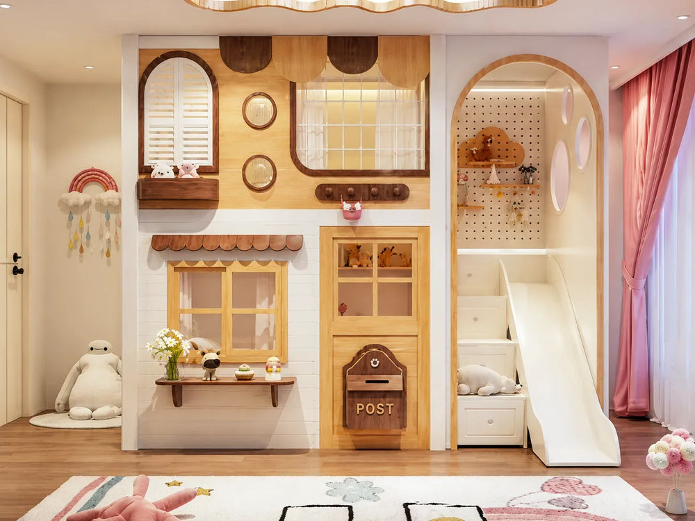 Nukhome Brown Cottage Bunk Bed (D26)