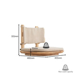 JUNO Tatami: Swivel Chair with Fabric Cushion