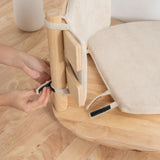JUNO Tatami: Swivel Chair with Fabric Cushion