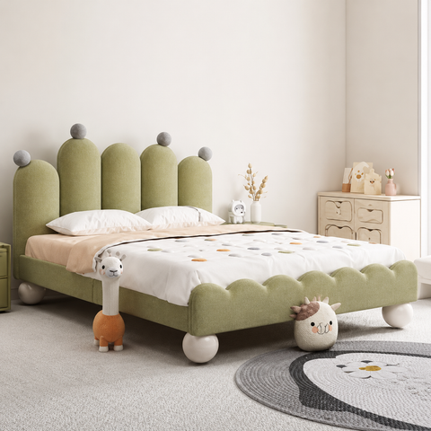 HB Rooms Sage Pom Bed