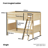 Maxtrix Kids Basic Low Bunk (Ladder or Staircase)