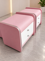 HB Rooms Blush Curve Bedside Table