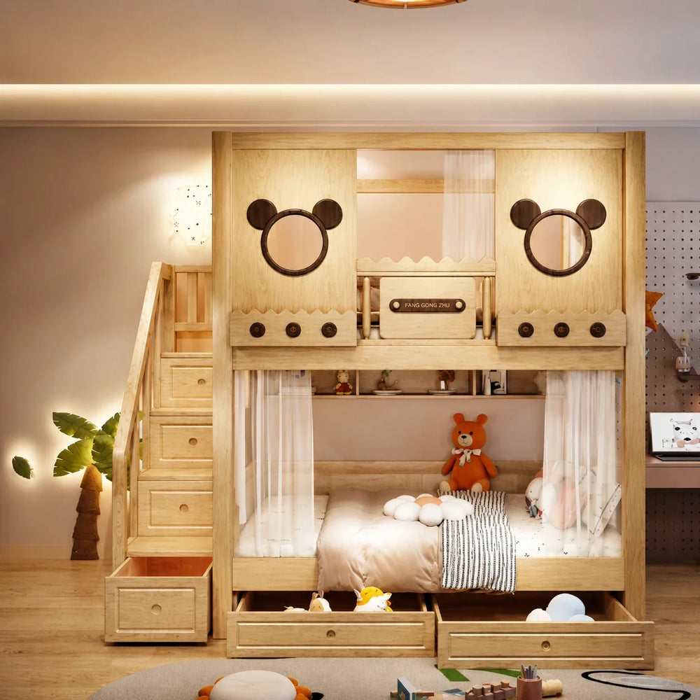 Nukhome Honeywood Bear Bunk Bed (N6)