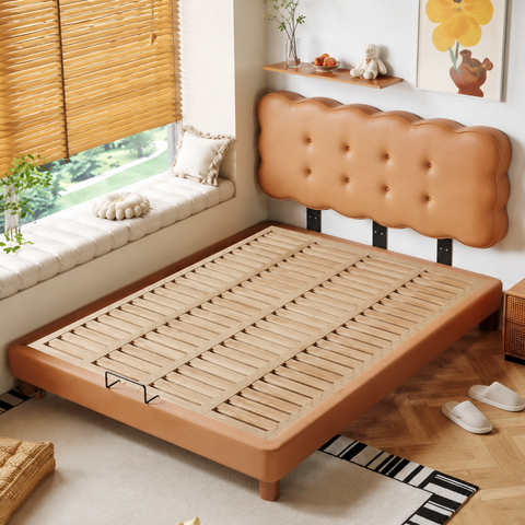 HB Rooms Caramel Wave Bed