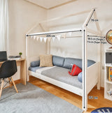 ModBed Elevated House Bed (with pullout options - Single or SS)