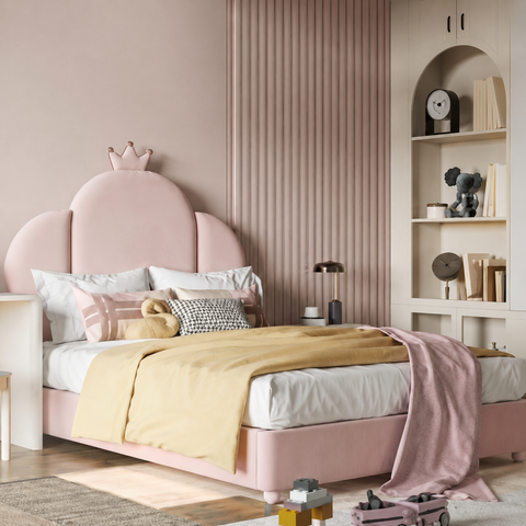 HB Rooms Ivory Crown Bed